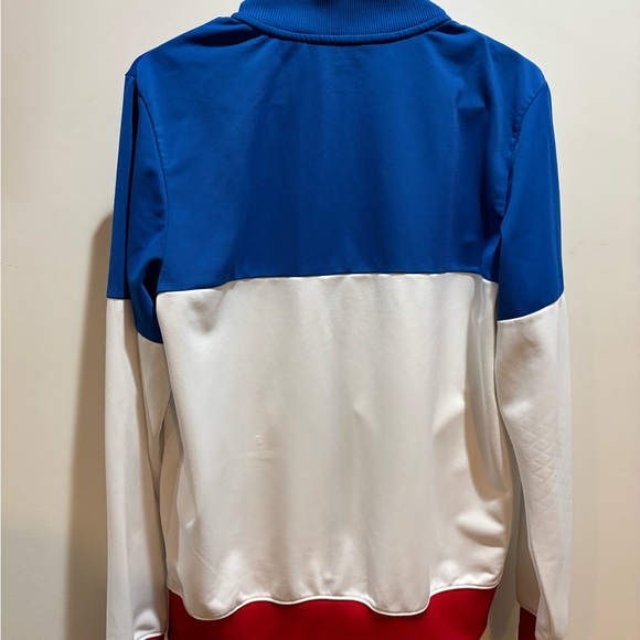 Nike Men's Blue, White, and Red Windbreaker - Picture 9 of 16